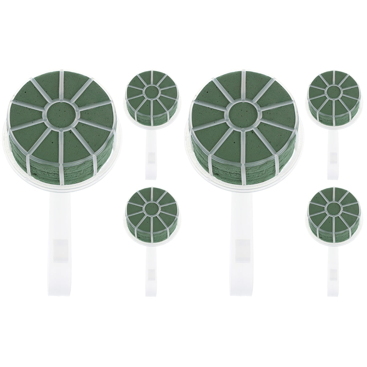 HOMEMAXS 6 pcs  Bride Bouquet Holders Wedding Bridal Bouquet Holder Foam Floral Handle Bouquet Holder