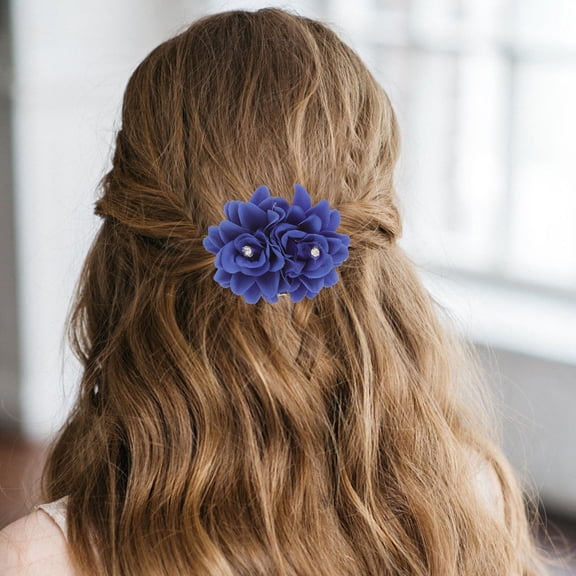 6 pcs Rose Hair Clips Flower Hair Clips Floral Hair Clips Flower Rhinestone Hair Clips for Women