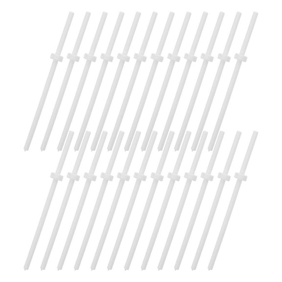 BEADCEST White Plastic Lollipop Sticks for Cake Decorating Supplies, 60 Pieces Ideal for Candy and Baking Crafts