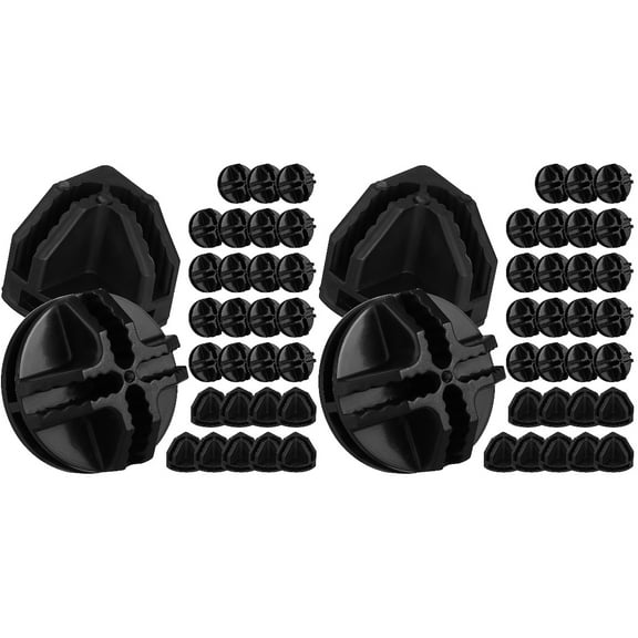 60 Pcs Plastic Connectors Wire Grid Cube Organizers Connectors for Closet Storage Organizer and Wire Shelving