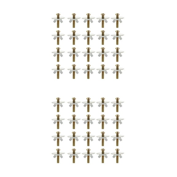 HOMEMAXS 60 Sets Wing Nuts Assortment Plated Fasteners Parts Nuts Metal Wing Nuts Bird Nest Accessories Random Color