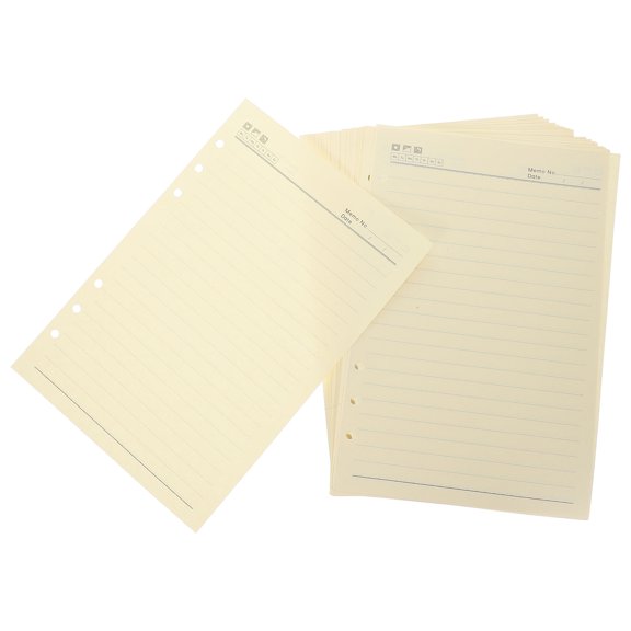60 Sheets of Planner Refill Paper Refill Binder Paper Loose Leaf Paper for Notebook
