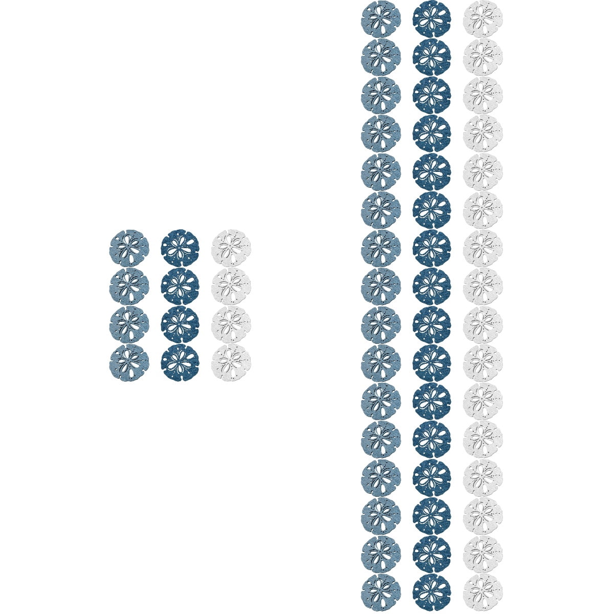 HOMEMAXS 60 pcs Mediterranean Style Shell Ocean Themed Wooden Shell ...