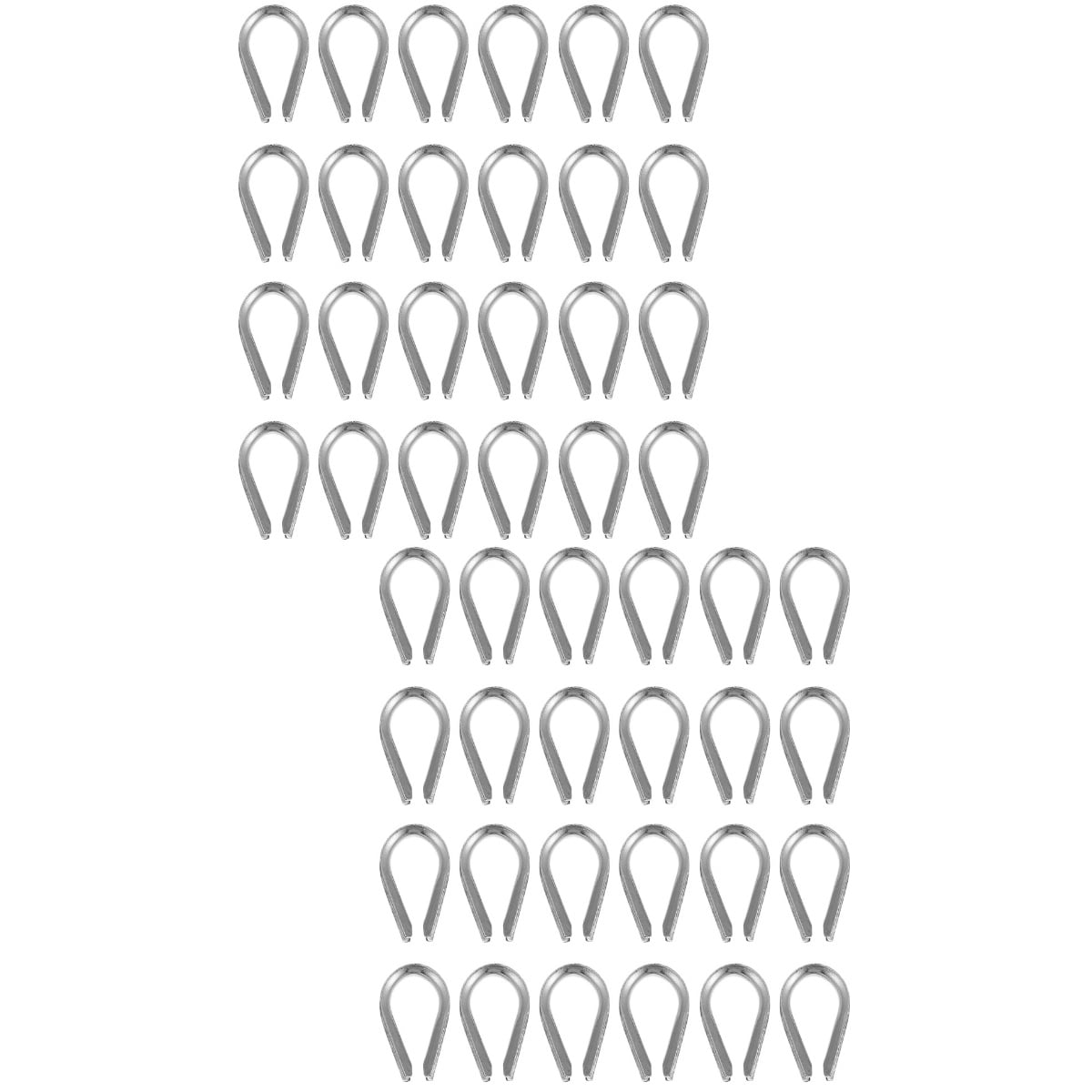 HOMEMAXS 60 pcs Rope Thimbles 304 Stainless Steel Thimbles Wire Rope ...