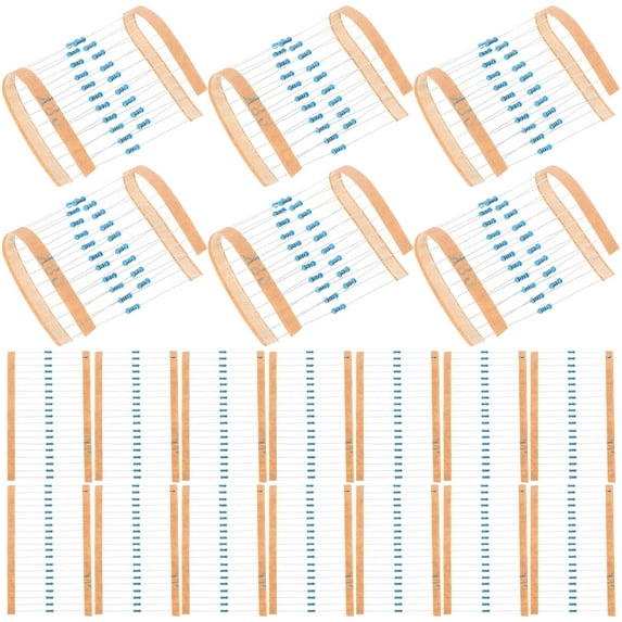 VERDANVERSE Precision Carbon Film Resistor Set Metal Film Resistor Assorted Color 600pcs for Home Shop