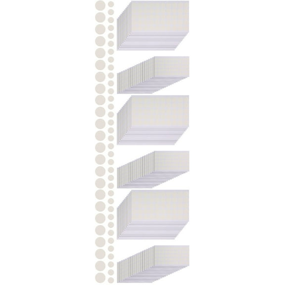 HOMEMAXS 600 Pcs Transparent Round Double Sided Sticker Acrylic No Traces Adhesive Dots Stickers