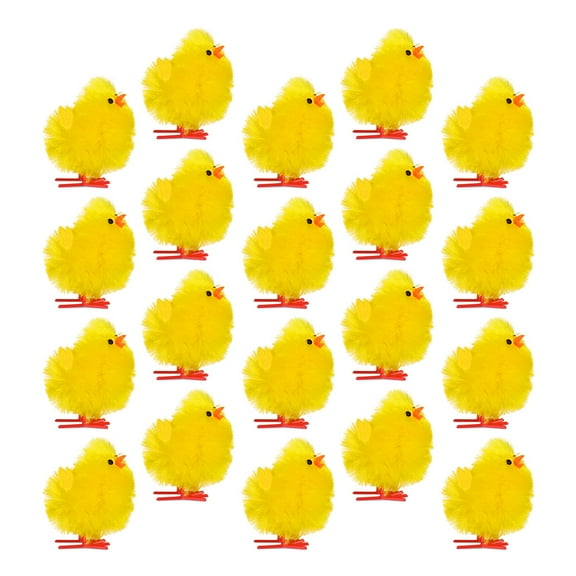 60pcs Easter Chick Toy Easter Decor Mini Easter Chicks Plush Easter Chick Easter Decorations