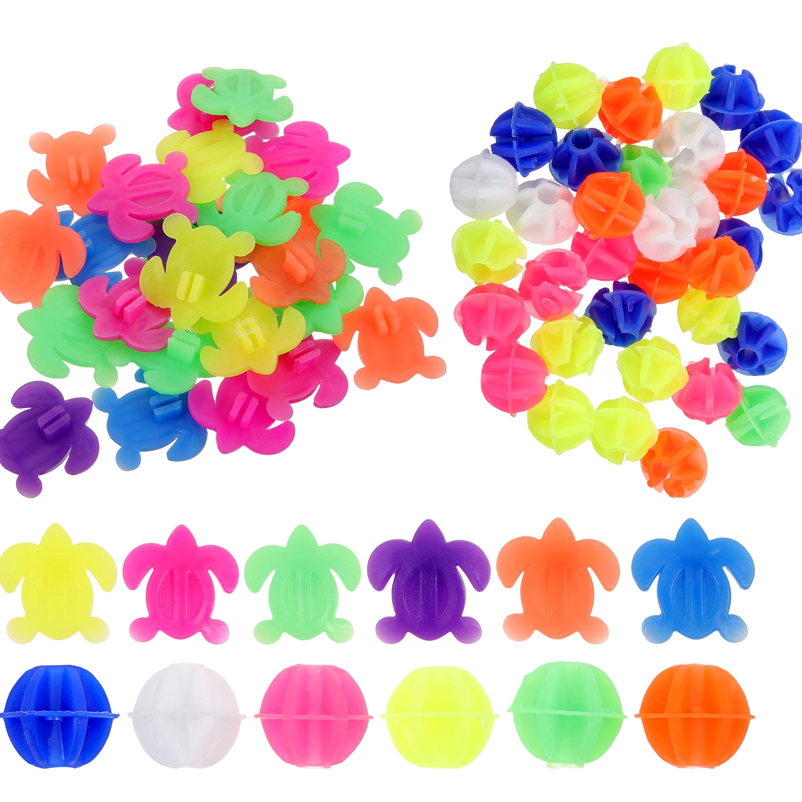 HOMEMAXS 61Pcs Bicycle Spoke Decors Bicycle Wheel Spokes Charms Plastic