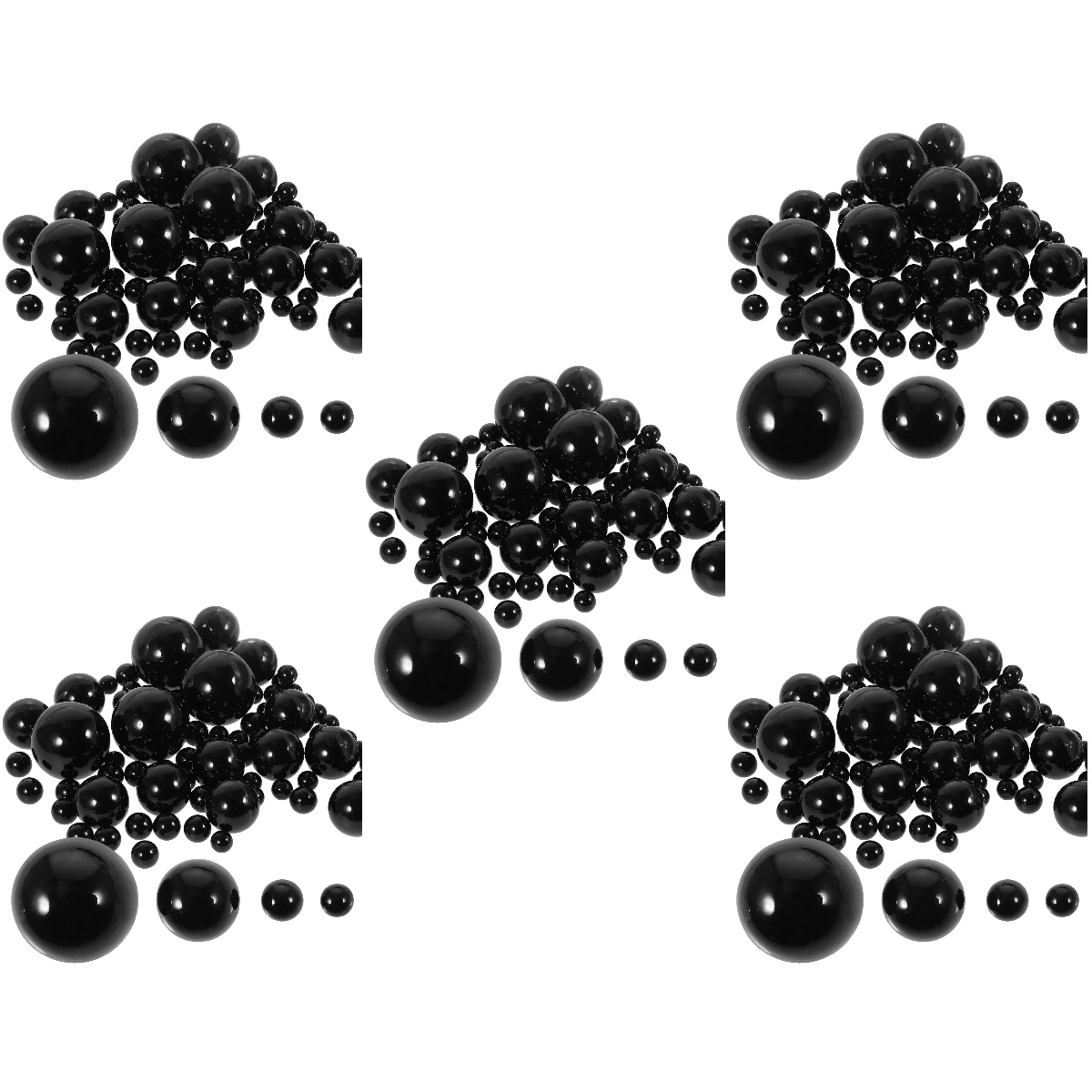 HOMEMAXS 625 pcs Beautiful Simulated Floating Pearl Beads No Hole Simulation Pearls Vase Decorative Ornaments