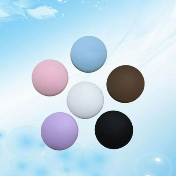 6PCS Round Door Crash Pad Door Knob Thicken Wall Protectors Self Adhesive Bumper Guard Stopper Anti Collision Pad (Purple, Pink, White, Blue, Black, Brown)