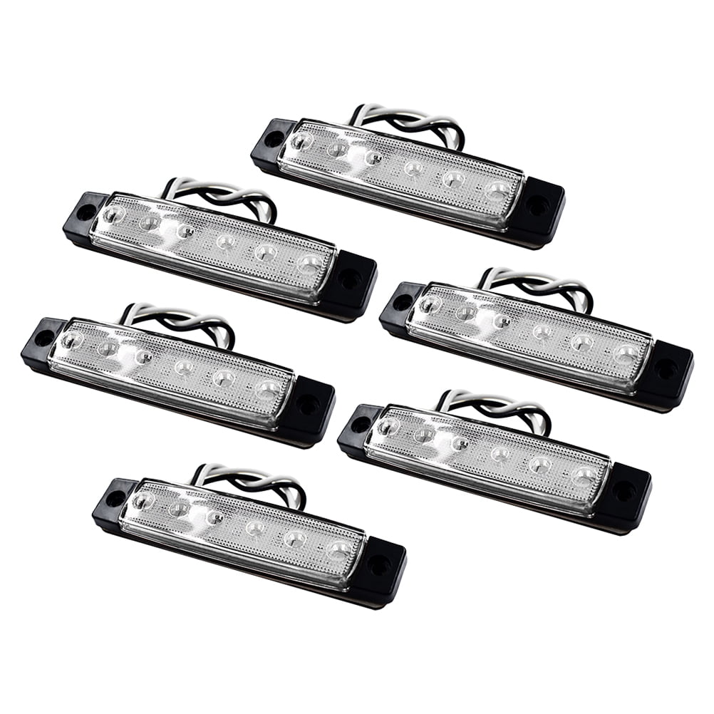 6Pcs Marine Boat Lights 6 LEDs Interior Lights Waterproof Boat