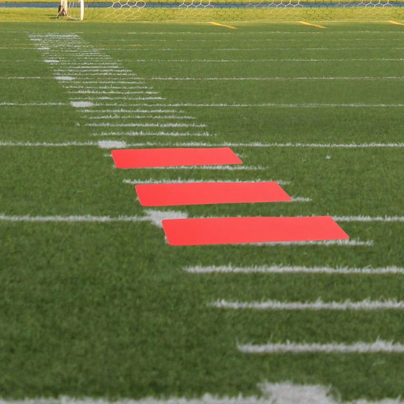 WEUVEB Sports Field Marker Red 6Pcs 13.6x2.8x0.1In