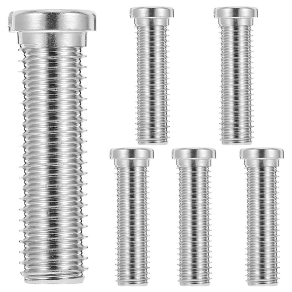 HOMEMAXS 6pcs Extended Screw Metal Mount Fastening Accessories Strainer Waste Threaded Screw Connector for Wash Basin Strainer 45mm