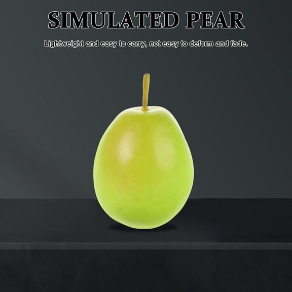6pcs Fake Pear Decorative Fake Pear Simulation Fake Pear Artificial Fake Pear Simulated Pear Decoration Artificial Pear Ornament