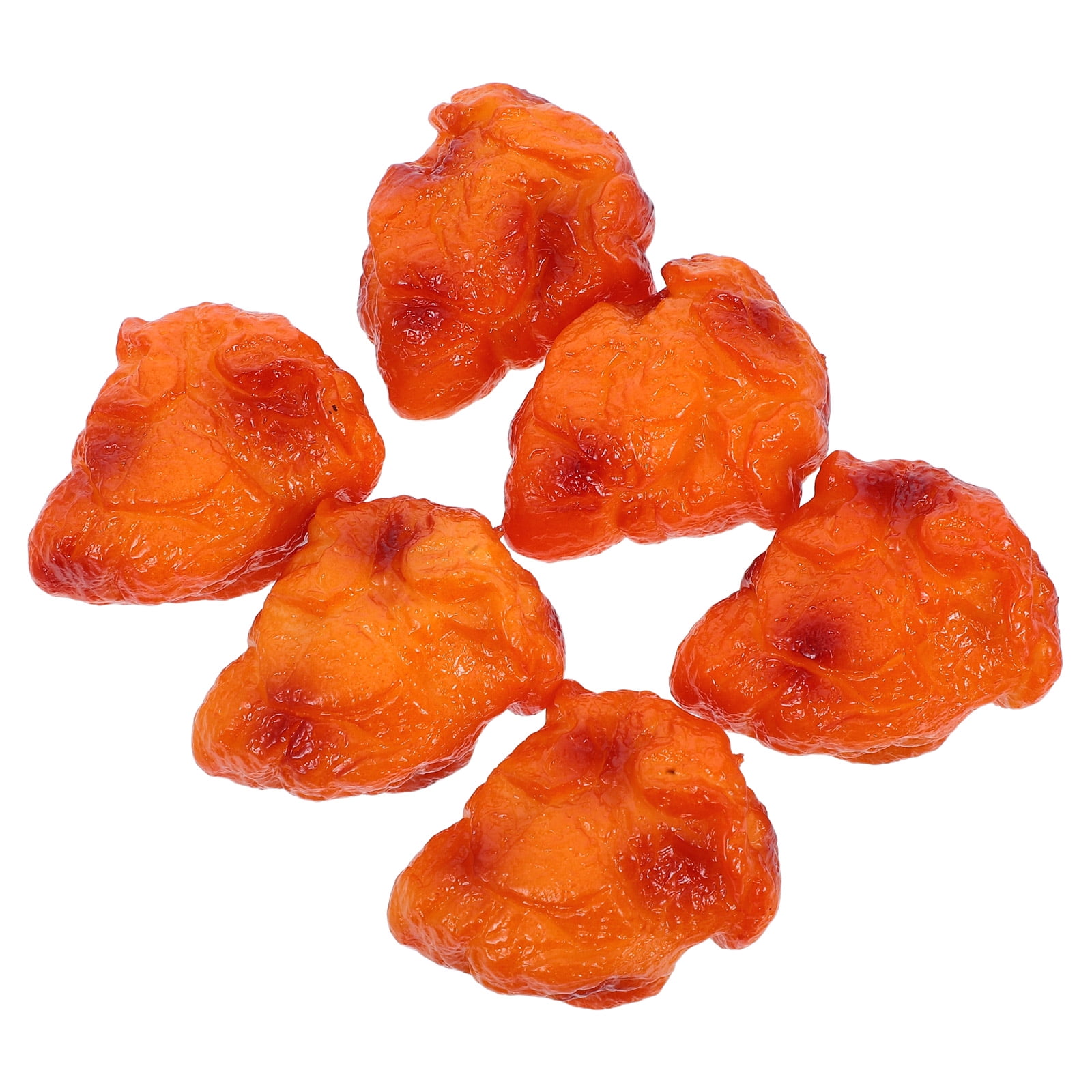 6pcs Lifelike Chicken Nuggets Fake Food Realistic Props Party Bag Fillers Artificial Food Toy for Kids and Adults Pranks Home Kitchen Decor