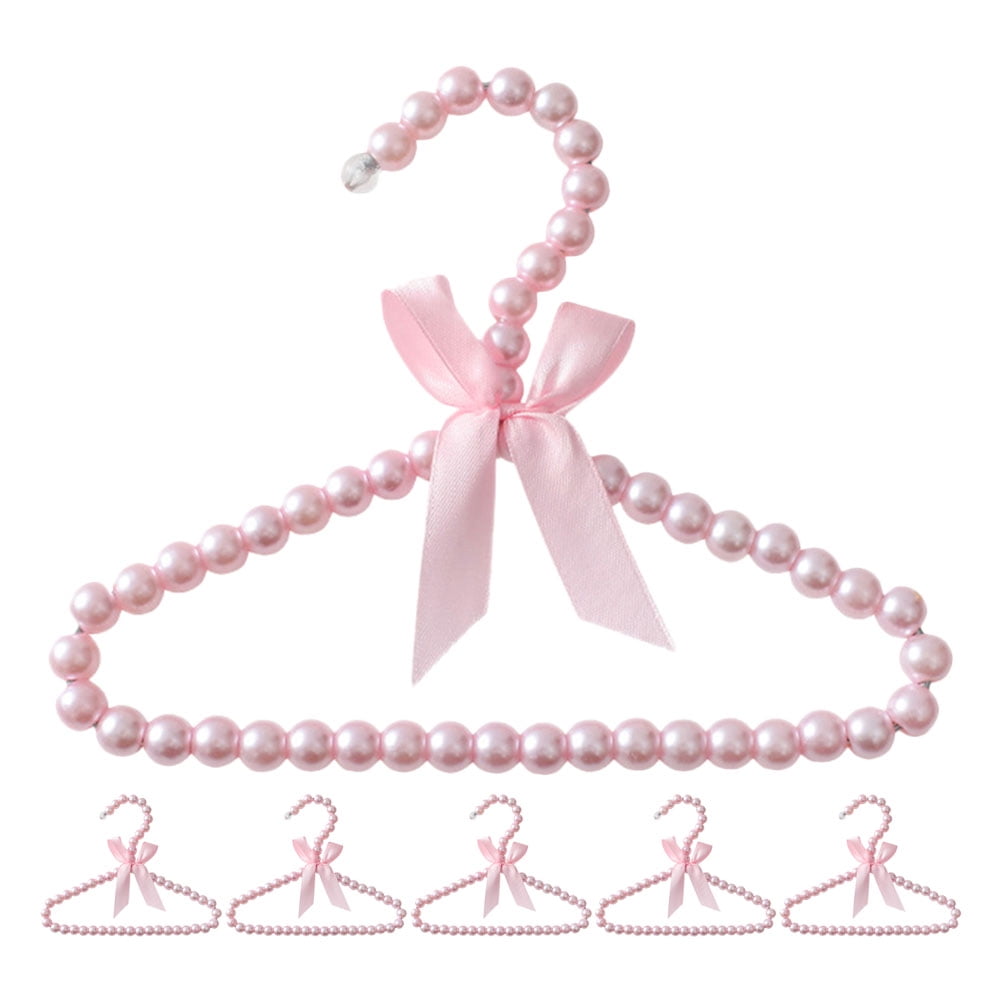 6pcs Closet Hangers Cute Plastic Hangers for Girls Kids Baby Clothes