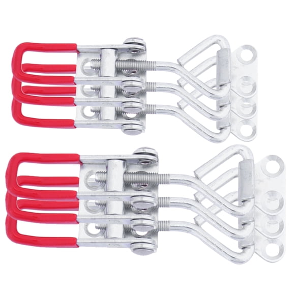 HOMEMAXS 6pcs Toggle Clamp Latch Heavy Duty Toggle Clamp Latch Hasp Replacement Latch Clamp