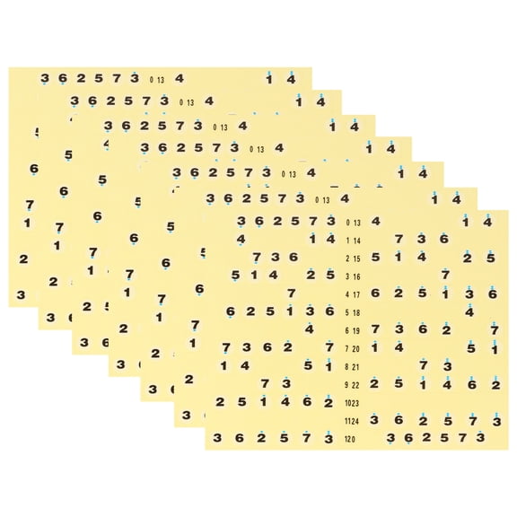 7 Pcs Fretboard Guitar Notation Stickers Fingerboard Note Aids