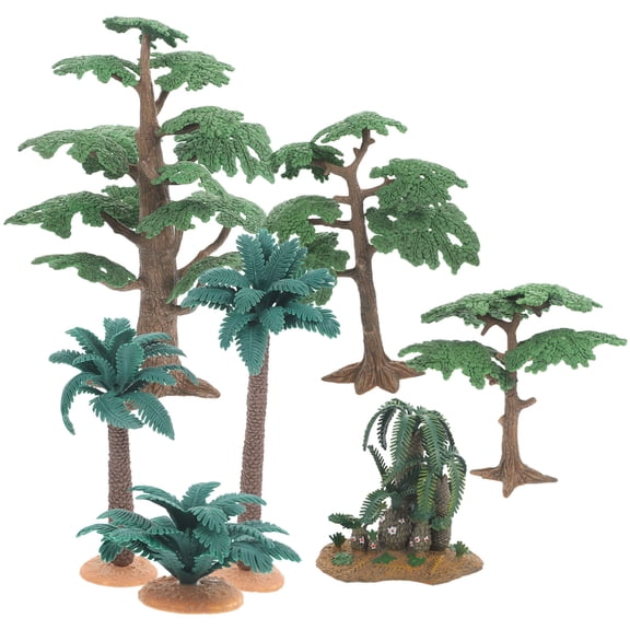 7 Pcs Scene Layout Model Simulated Miniature Tree Scenery