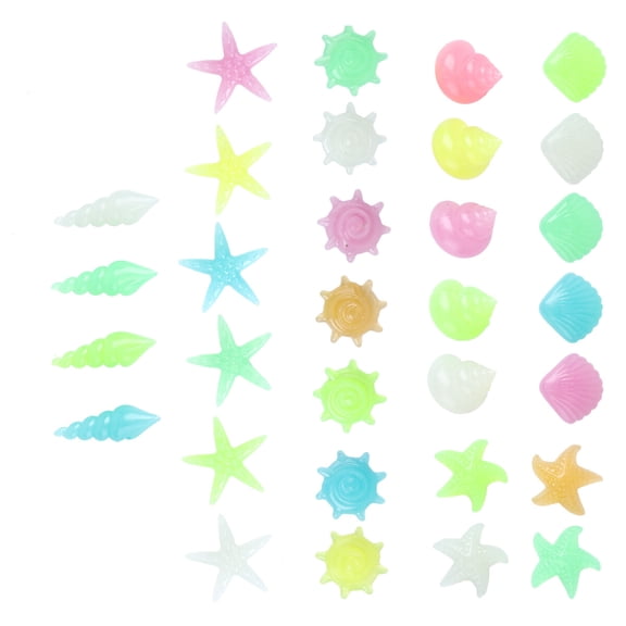 HOMEMAXS  70 Pcs Fish Tank Decorations Rocks Luminous Stone