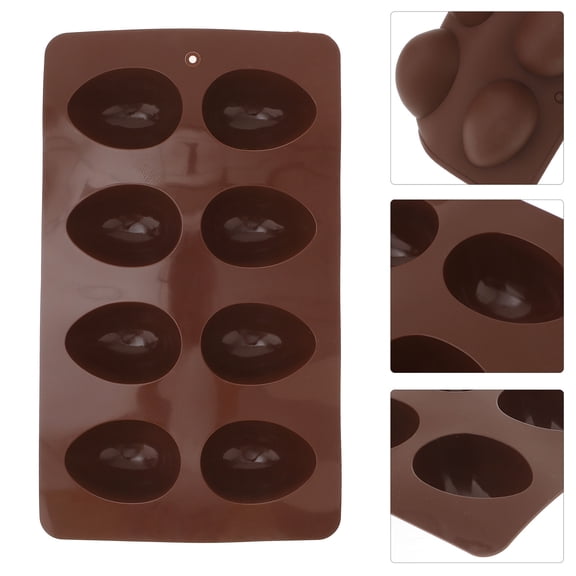 HOMEMAXS 8 Cavity Baking Candy Molds Number Shaped Coffee
