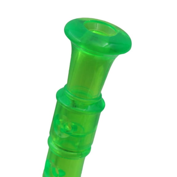 8 Hole ABS Transparent Soprano Descant Recorder Flute Music Playing Wind Instruments (Green)