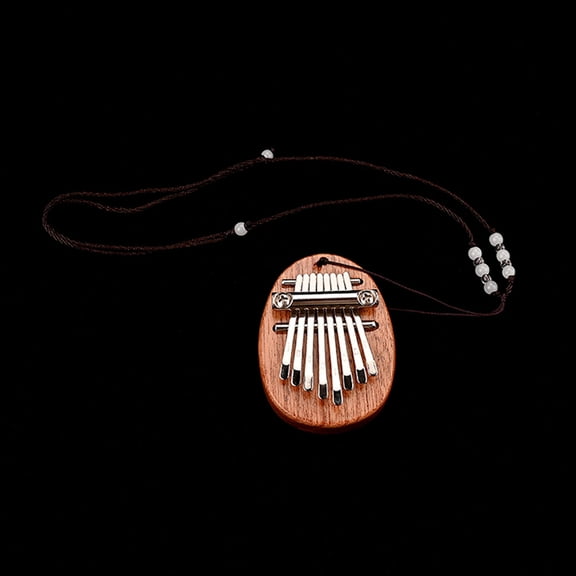 VERDANVERSE thumb finger piano portable instrument Brown 8-Key Design 1 Set