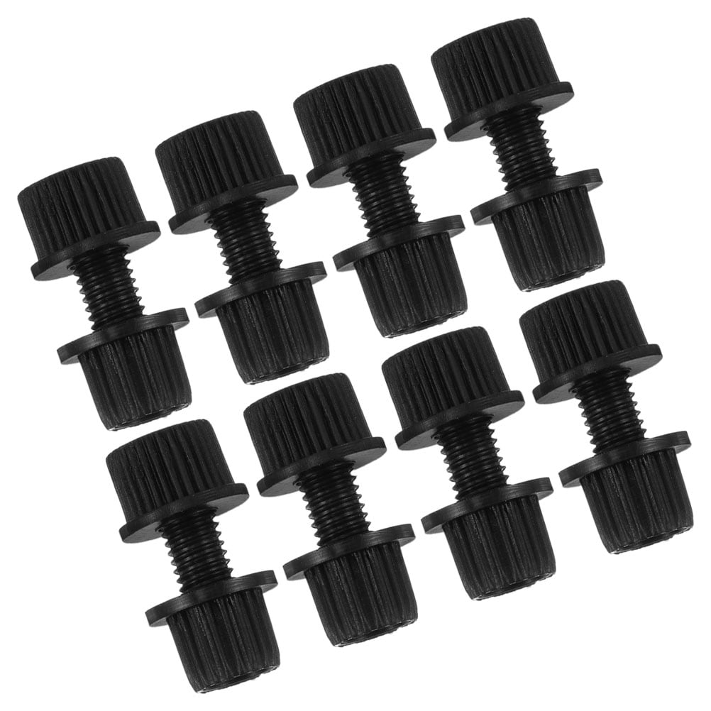 HOMEMAXS 8 Pcs Anti Theft Motorcycle License Plate Screws Long Fasteners for Secure Mounting Anti Wear Nylon Screws
