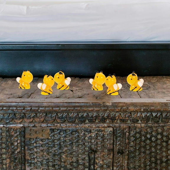 HOMEMAXS 8 Pcs Bumble Bee Decor Garden Ornaments and Statues