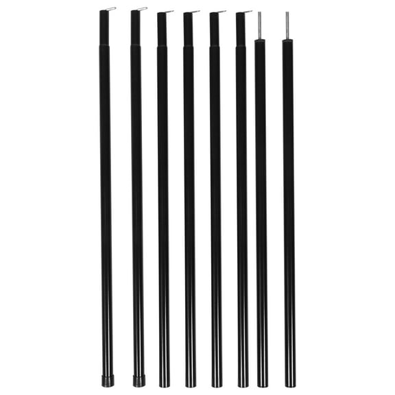 HOMEMAXS 8 Pcs Canopy Tent Stand Tent Pole for Tarps .20X1.50X1.50CM Black