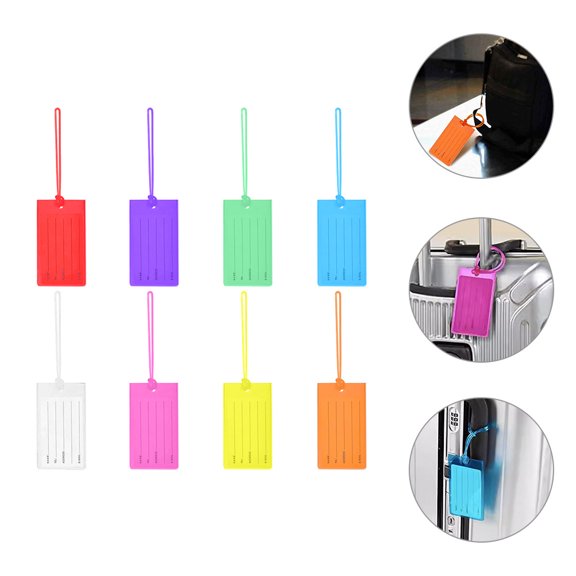 HOMEMAXS 8 Pcs Cover Suitcase Tags Travel 10.60X5.60X0.30CM