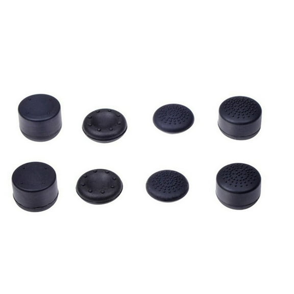 8 Pcs Gamepad Hat Controller Thumb Grips Joystick Handle Black