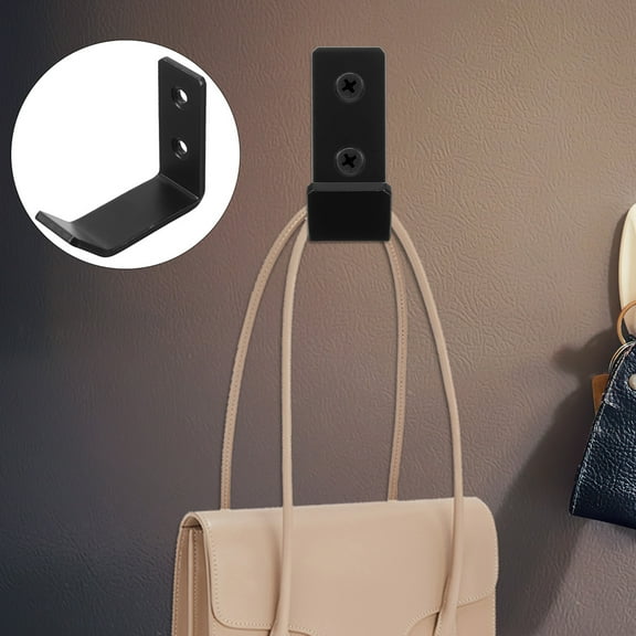 HOMEMAXS  8 Pcs Garage Hangers Heavy Duty Hooks Organization Utility Black