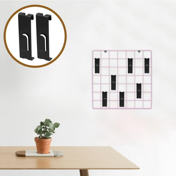 HOMEMAXS  8 Pcs Hooks for Hanging Strips Heavy Duty Grid Wall