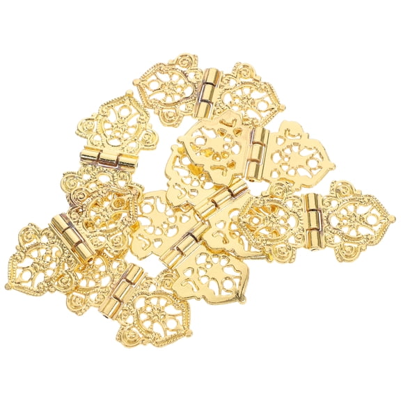 HOMEMAXS  8 Pcs Interior Decoration Wooden Box Decorative Hinges