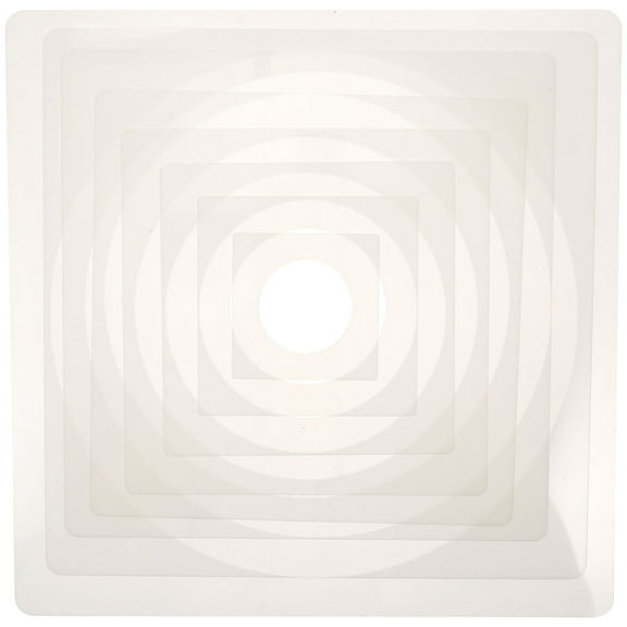 HOMEMAXS  8 Pcs Painting Templates Round Spray Stencil Circles Office White