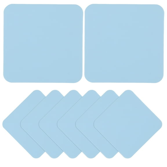 VERDANVERSE Tabletop Pot Pad Placemat Sky-Blue 8Pcs Foldable Reusable