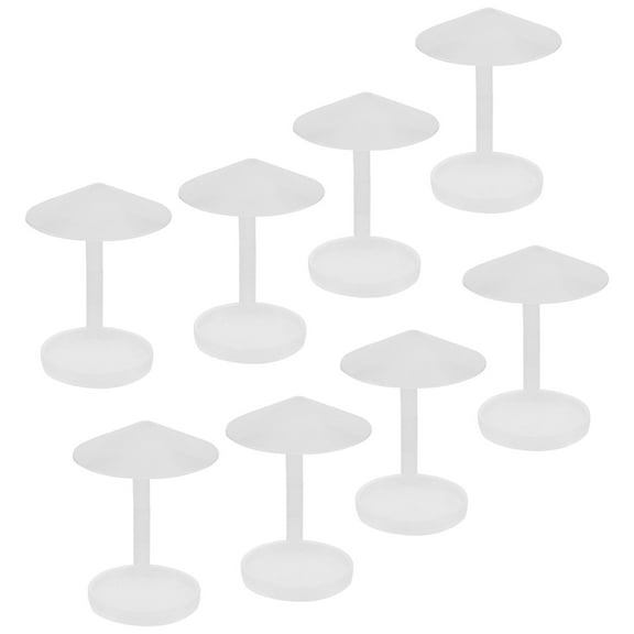 HOMEMAXS  8 Pcs Ultrasonic Atomizer Head Plastic Water-blocking Rack Rockery Fountain Humidifier White