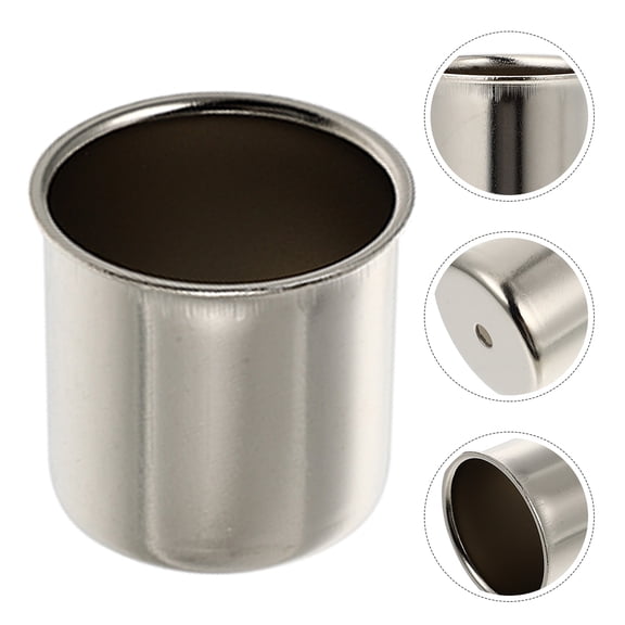 HOMEMAXS 8 Pcs Votive Candle Holders Decorative Containers Cups Candlestick Liners Inserts Silver