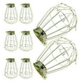 thumbnail image 1 of HOMEMAXS 8 Pcs Wicker Retro Birdcage Lamp 14.00X10.00X10.00CM Golden, 1 of 8