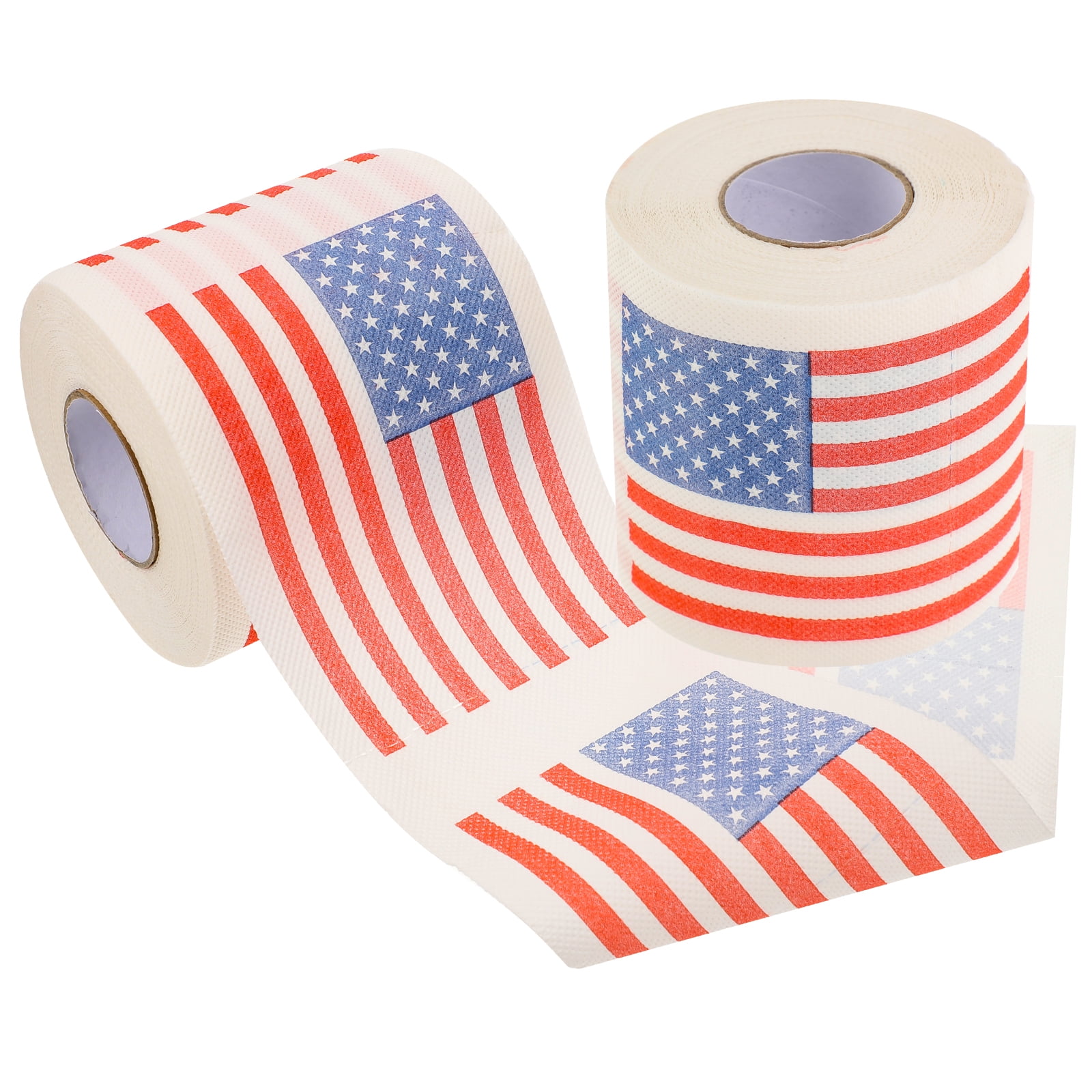 HOMEMAXS 8 Rolls American Flag Toilet Paper Roll Paper Tissue Paper ...