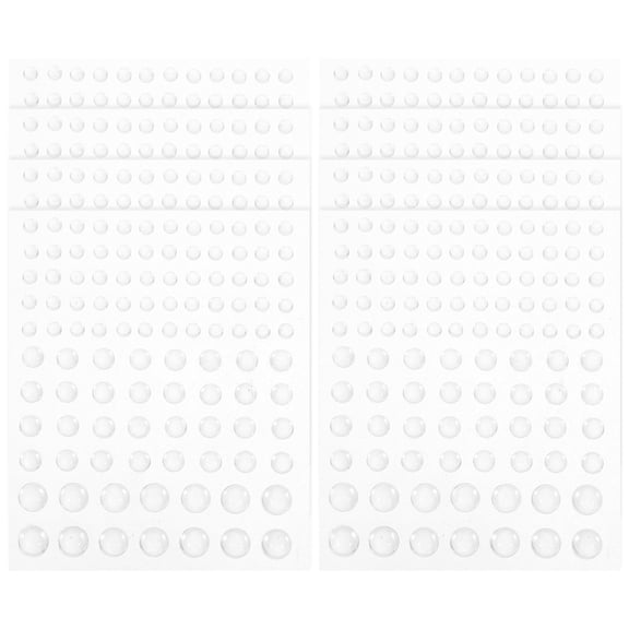 HOMEMAXS 8 Sheets Transparent Acrylic Dewdrop Stickers for DIY Projects and Crafts