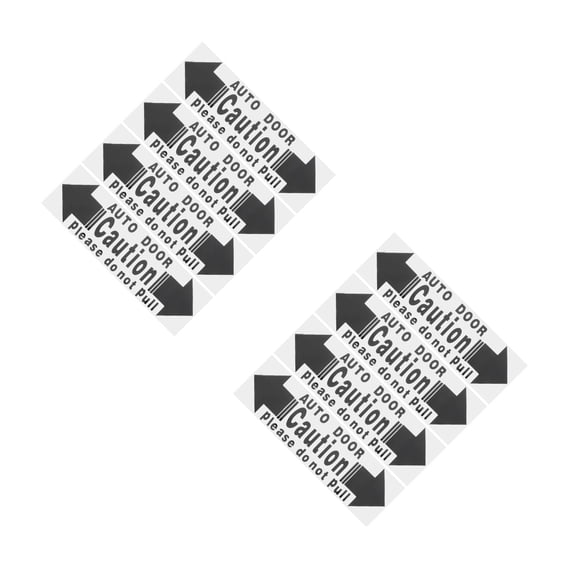 8 pcs Automatic Door Sticker Caution Automatic Door Sticker Do Not Touch Sticker Self Adhesive Safety Sign for Sliding Glass Door Car Door Opening Indicator