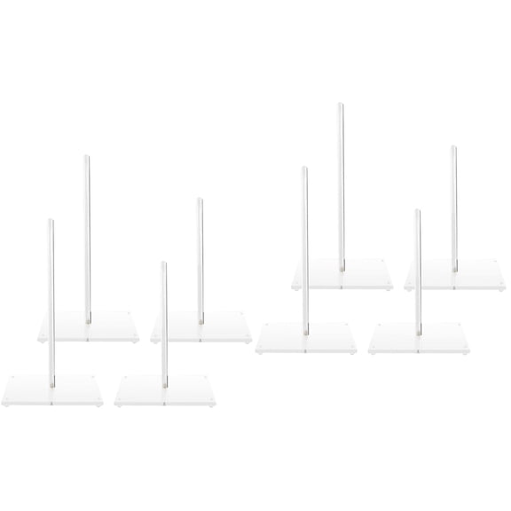 HOMEMAXS 8 pcs Doughnut Display Stand Tower Acrylic Donuts Display Holder Clear Donuts Stand Holder