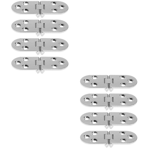 HOMEMAXS 8 pcs  Folding Table Hinge Small Hinges 180 Degree Hinge Flipping Tops Hinges