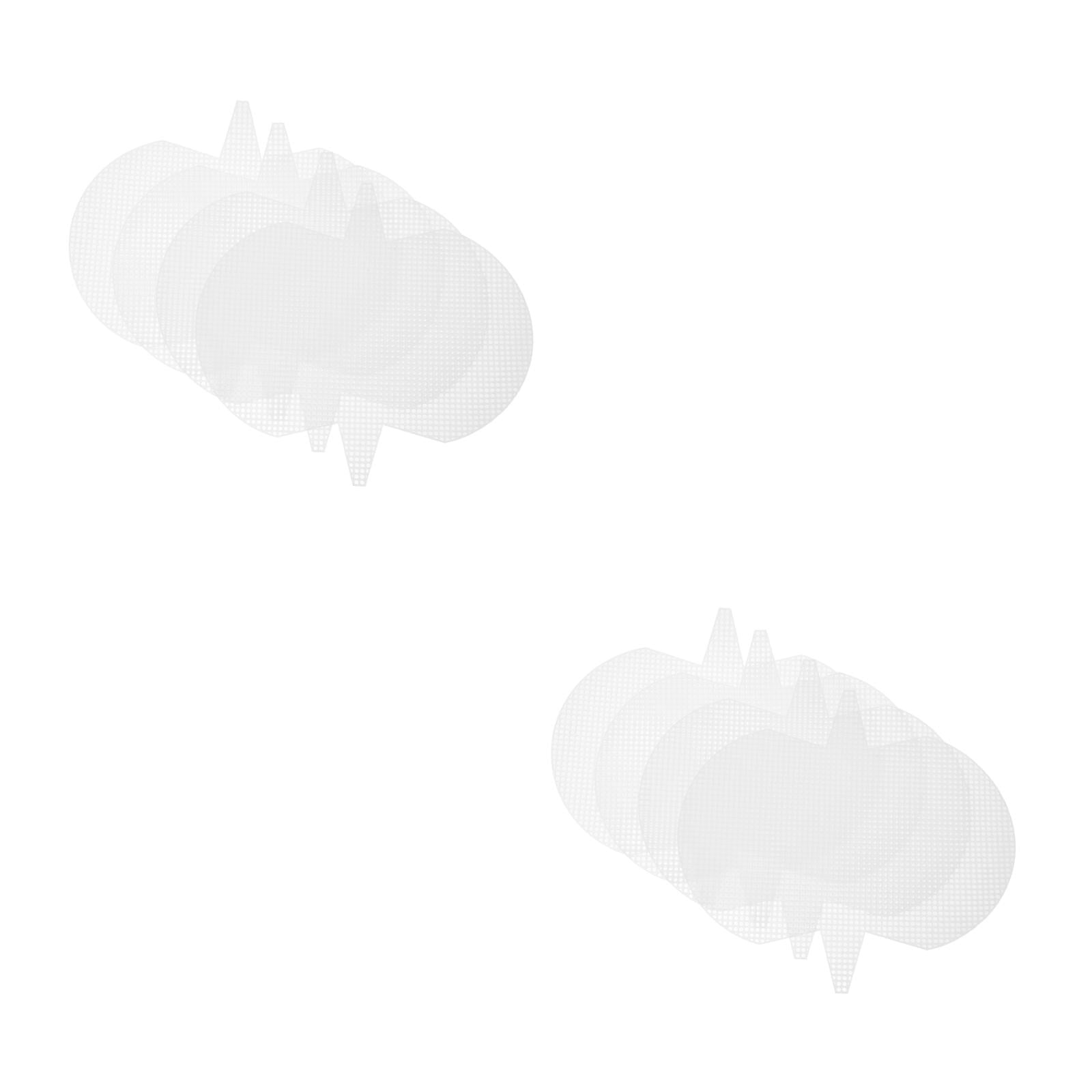 Socpuro 16 PCS Plastic Canvas Sheets, 4 Size Clear Plastic Mesh Canvas Sheets, Square/Round Holes Plastic Blank Canvas Sheets For Embroidery DIY Crafting, Knit Crochet Projects, Make Dividers