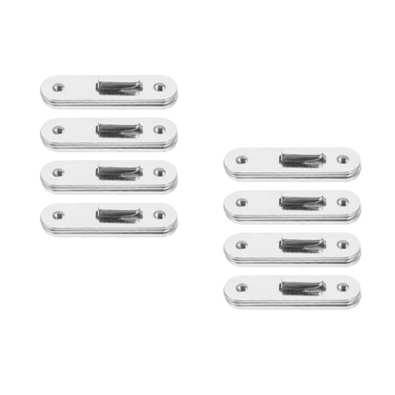 HOMEMAXS 8 pcs Round Bed Hook Bed Rail Bracket Bed Rail Hooks Plates Beds Frame Hooks