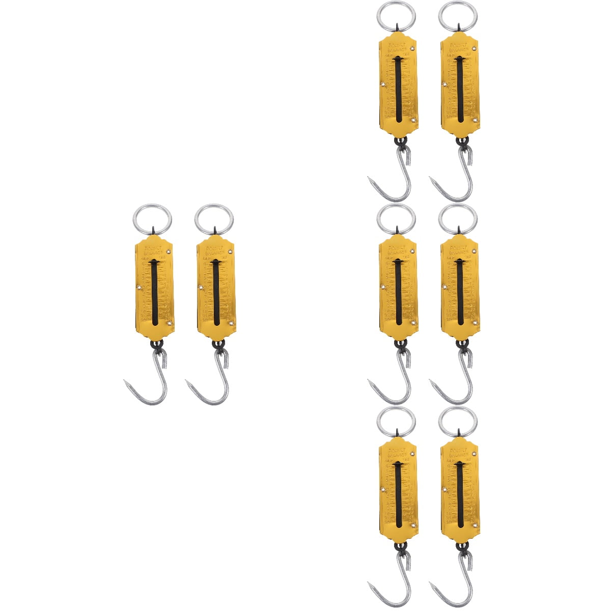 HOMEMAXS 8 pcs Spring Scale 12kg Luggage Fishing Weight Scale Hanging ...