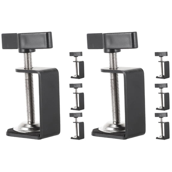 HOMEMAXS Universal Table Mount Clamps Set for Desk, Workbench, and Tabletop Secure Holding Solutions