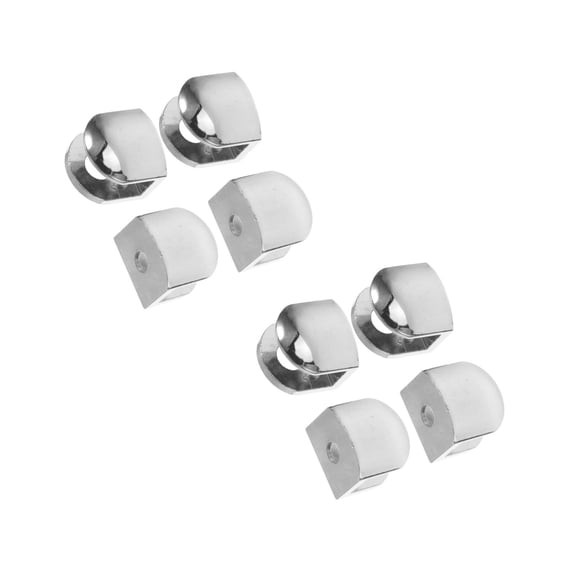 HOMEMAXS 8 pcs  metal Shelf Brackets Zinc Alloy Adjustable metal Clamps shelf bracket mount wall hardware